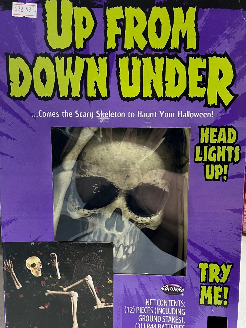 Halloween Skeleton Groundbreaker Up From Down Under Decoration
